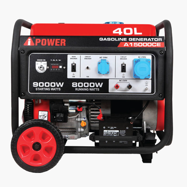 موتور برق بنزینی ای پاور ۹ کیلووات مدل A15000CE تک فاز سری POWER MONSTER