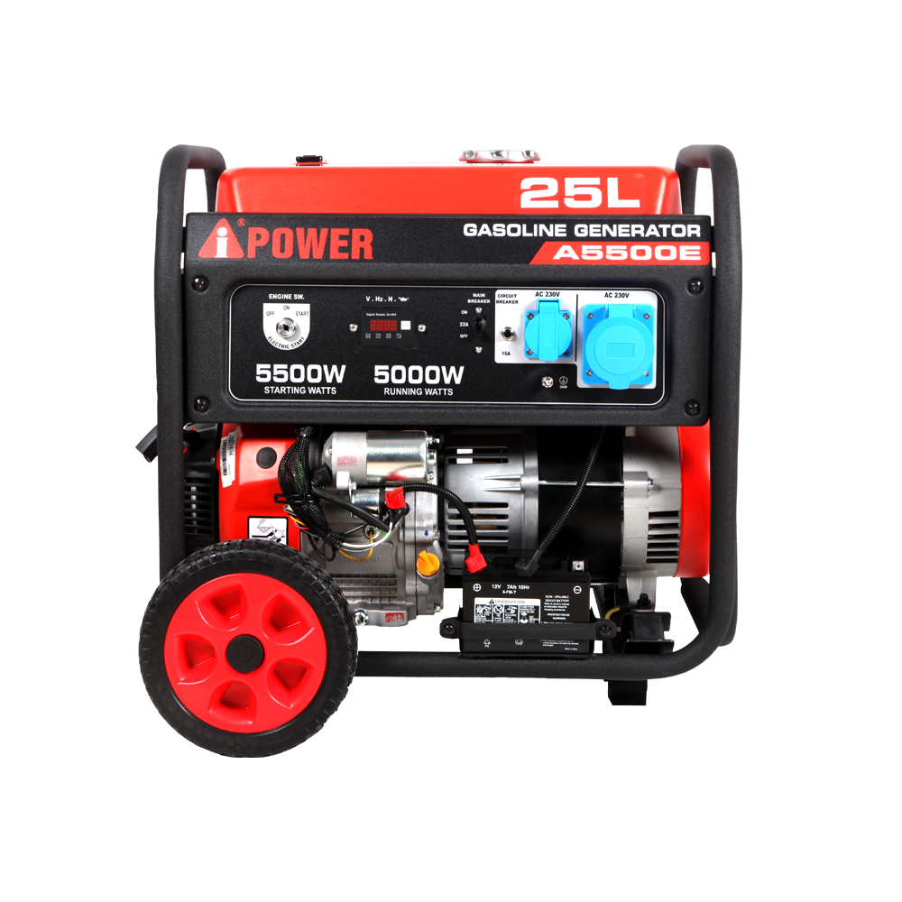 موتور برق بنزینی ای پاور ۵.۵ کیلووات مدل A5500E تک فاز سری POWER MONSTER