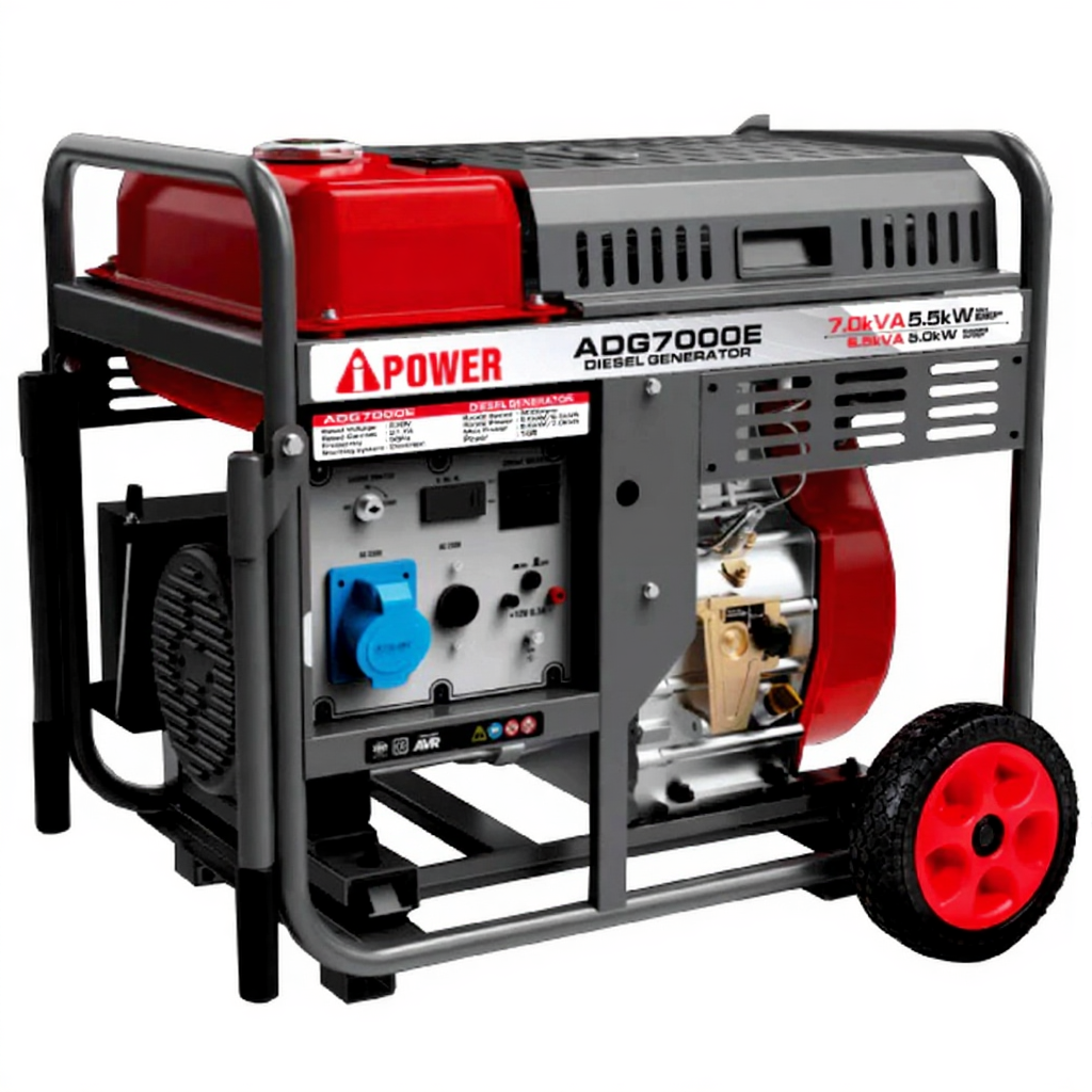 موتور برق دیزلی ای پاور ۵.۵ کیلووات مدل ADG7000E تک فاز