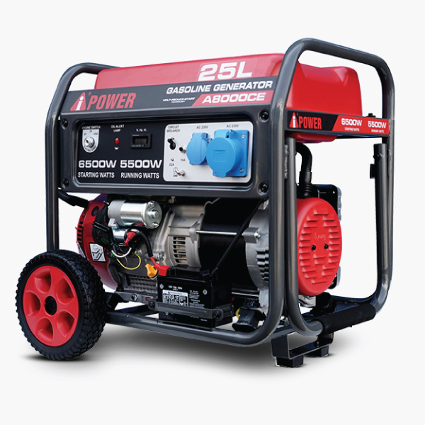 موتور برق بنزینی ای پاور ۶.۵ کیلووات مدل A8000CE تک فاز