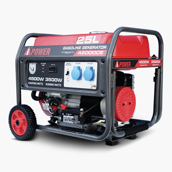موتور برق بنزینی ای پاور ۴.۵ کیلووات مدل A6000CE تک فاز