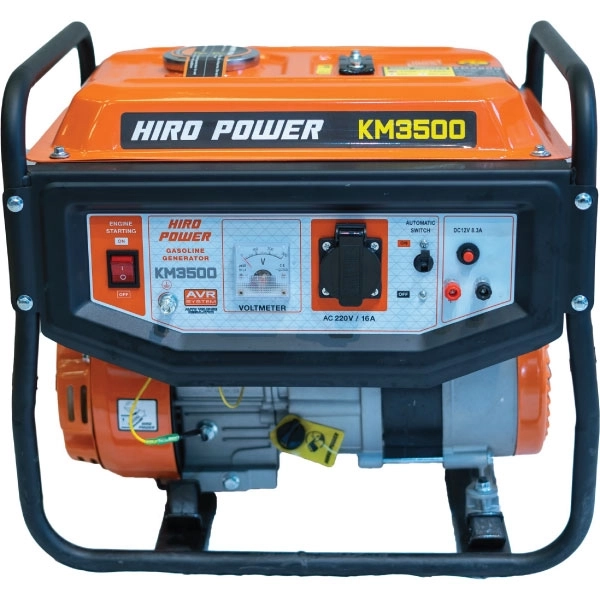 موتور برق بنزینی هیرو پاور ۱.۲ کیلووات مدل KM3500 هندلی