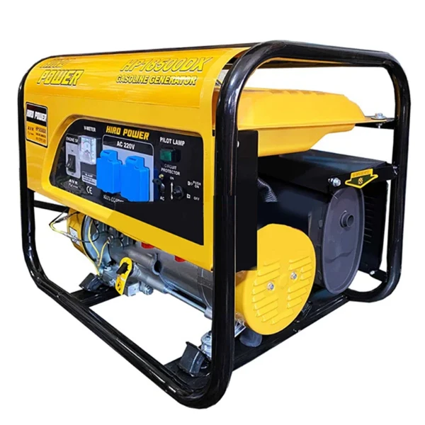 موتور برق بنزینی هیرو پاور ۳.۵ کیلووات مدل HP18500DX هندلی تک فاز