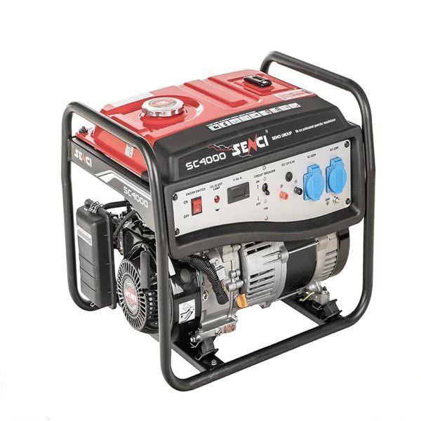 موتور برق بنزینی سنسی ۳.۸ کیلووات مدل SC4000M هندلی تک فاز