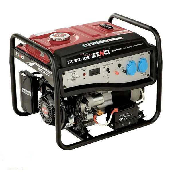 موتور برق بنزینی سنسی ۳.۵ کیلووات مدل SC3500E تک فاز