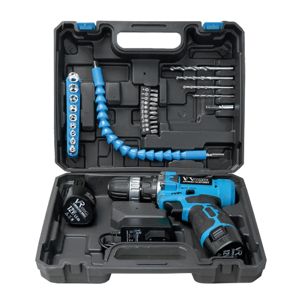 دریل پیچ گوشتی شارژی ویوارکس ۱۲ ولت مدل VR1210V-22A دو باتری