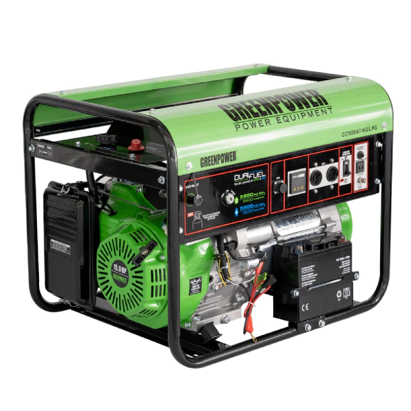 موتور برق گازسوز گرین پاور ۵.۵ کیلووات مدل CC7000ATNG/LPG اتوماتیک