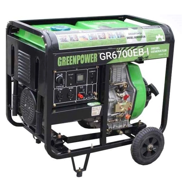 موتور برق دیزلی گرین پاور 5 کیلووات مدل GR6700EB-I