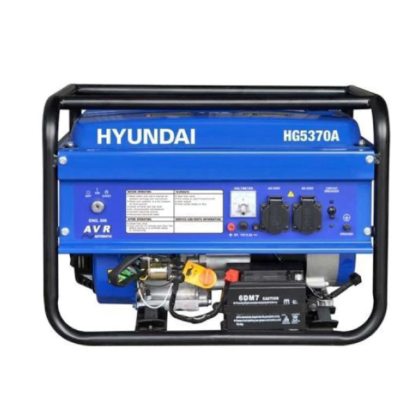 موتور برق بنزینی هیوندای ۳ کیلووات مدل HG5370A تک فاز