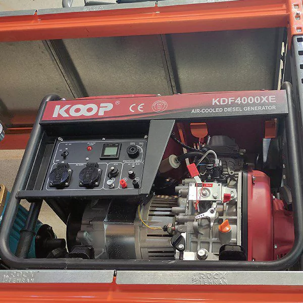 موتور برق دیزلی کوپ 2.5 کیلووات مدل KDF4000XE تک فاز استارتی