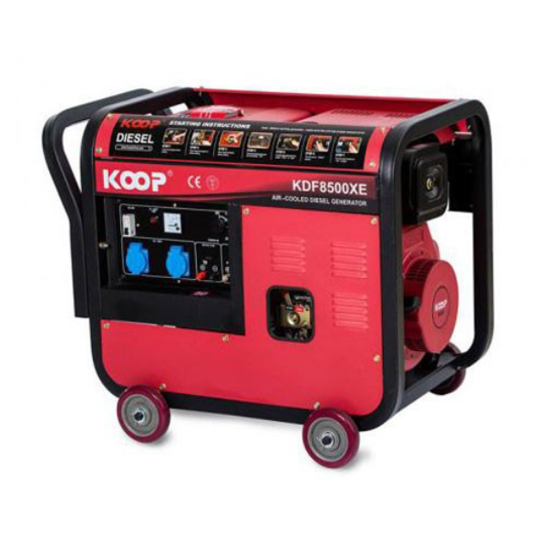موتور برق دیزلی کوپ ۶ کیلووات مدل KDF8500XE تک فاز