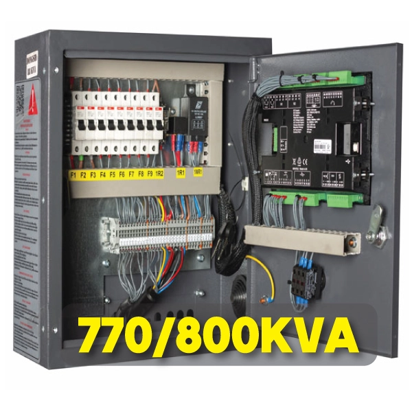 تابلو کنترل اتوماتیک مناسب برای دیزل ژنراتور 770 تا 800 کاوا با لوازم هیوندا