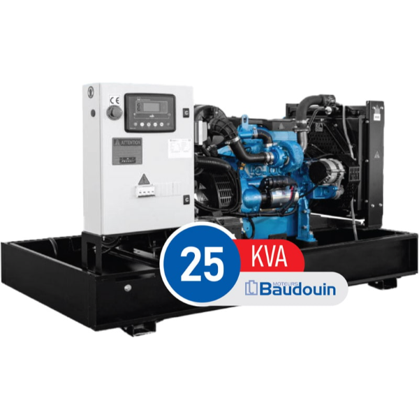دیزل ژنراتور بادوین ۲۵ کاوا مدل 4M06G25/5  کوپله شده با ژنراتور استمفورد چینی
