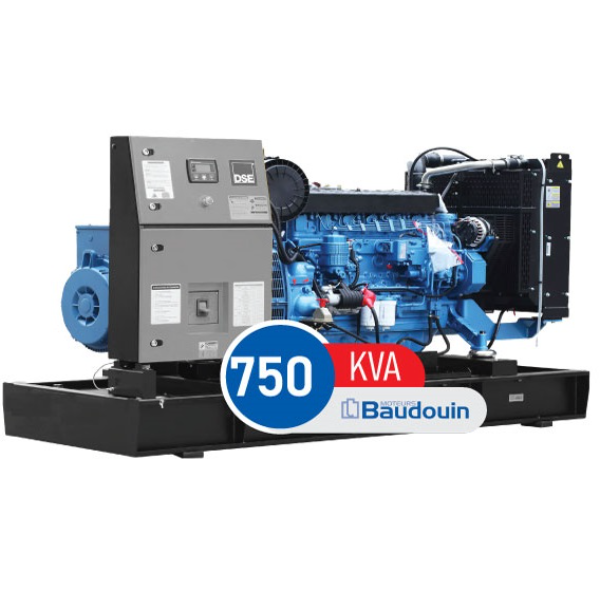 دیزل ژنراتور بادوین ۷۵۰ کاوا مدل 6M33G750/5 کوپله شده با ژنراتور استمفورد چینی