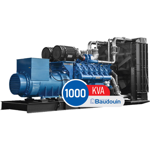 دیزل ژنراتور بادوین ۱۰۰۰ کاوا مدل 12M26G1000/5 کوپله شده با ژنراتور استمفورد چینی