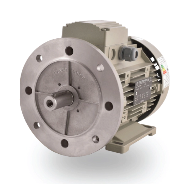 الکتروموتور الکتروژن 1/3 اسب 0.25 کیلووات سه فاز بدنه آلومینیوم 4 قطب B35