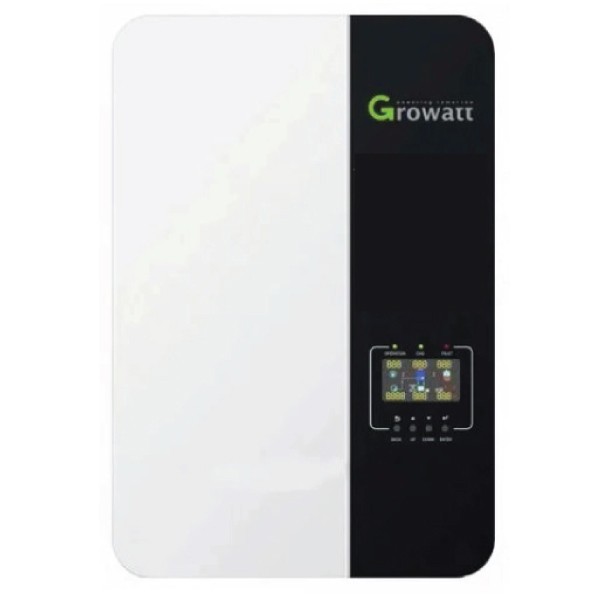 سانورتر GROWATT با توان 5 کیلووات 48 ولت 100 آمپر MPPT مدل SPF5000ES