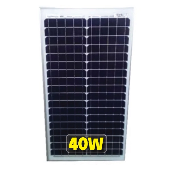 پنل خورشیدی Restar با توان 40 وات مدل RT040M مونوکریستال