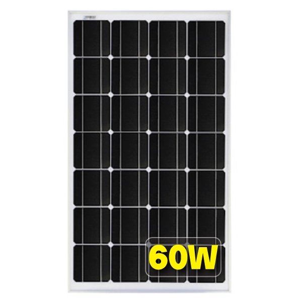 پنل خورشیدی Restar با توان 60 وات مدل RTM060M مونوکریستال