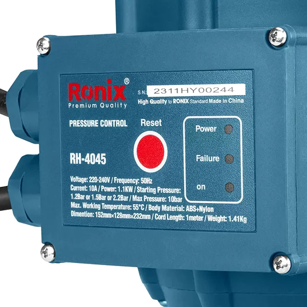 ست کنترل پمپ آب رونیکس مدل RH-4045 اتوماتیک