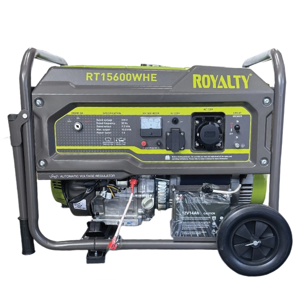 موتور برق بنزینی رویالتی ۱۰ کیلووات مدل RT15600WHE با تکنولوژی ژاپن