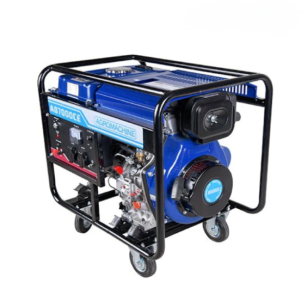 موتور برق دیزلی آگرو ۵.۵ کیلووات مدل AD7000CE تک فاز استارتی