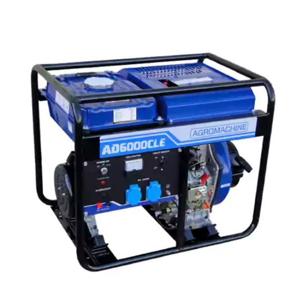 موتور برق دیزلی آگرو ۵ کیلووات مدل AD6000CE تک فاز استارتی