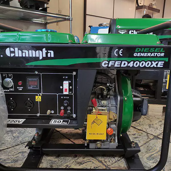 موتور برق دیزلی چانگفا ۳ کیلووات مدل CFED4000XE تک فاز استارتی