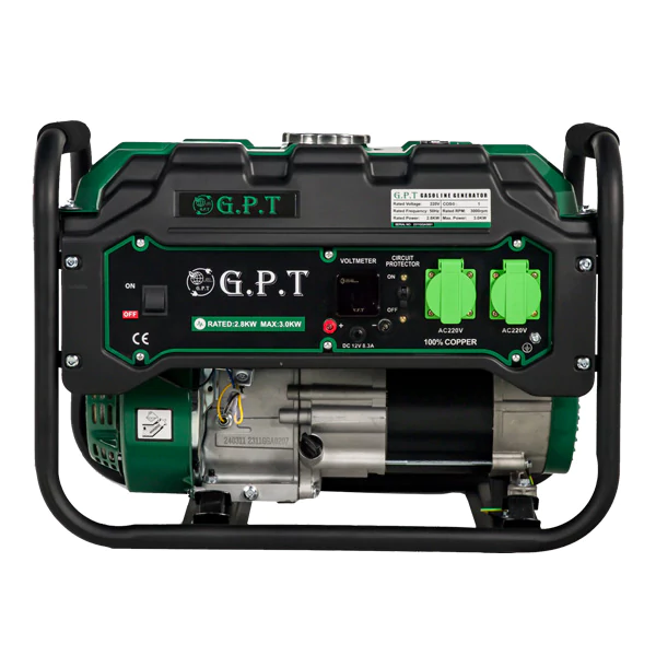 موتور برق بنزینی جی پی تی ۳ کیلووات مدل GP-3700 تک فاز هندلی