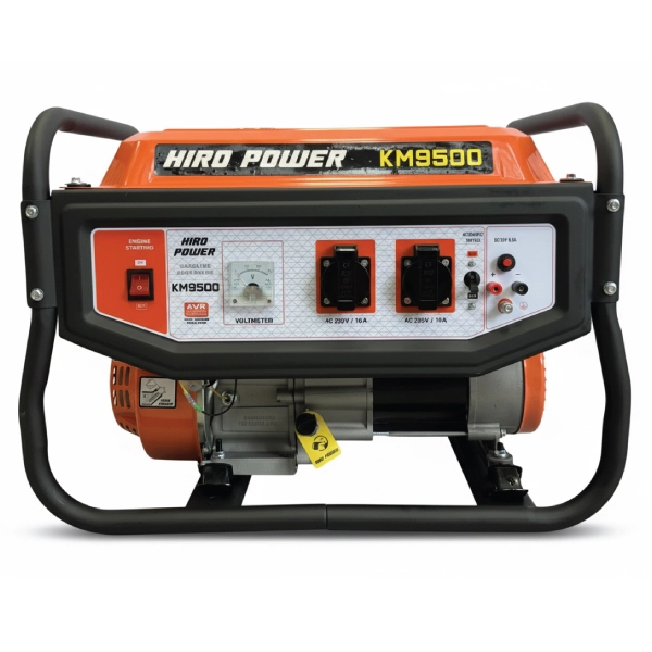 موتور برق بنزینی هیرو پاور ۳.۸ کیلووات مدل KM9500 هندلی