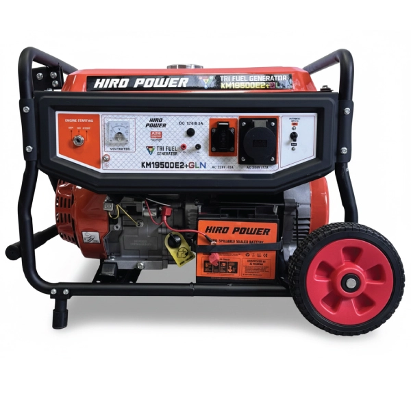 موتور برق سه‌گانه‌ سوز هیرو پاور ۸.۵ کیلووات مدل KM19500E2+GLN استارتی