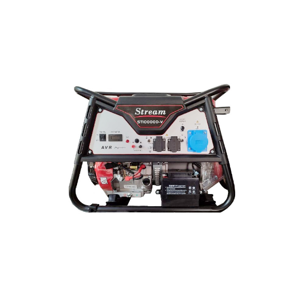 موتور برق بنزینی استریم ۸.۵ کیلووات مدل ST-10000DV تک فاز استارتی