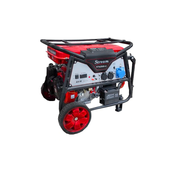 موتور برق بنزینی استریم ۵.۵ کیلووات مدل ST6250D-V استارتی