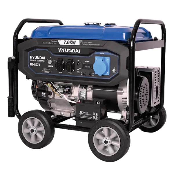 موتور برق بنزینی هیوندای 7 کیلووات مدل HG8070 تک فاز