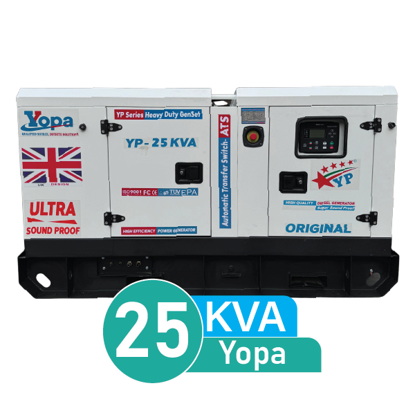 دیزل ژنراتور یوپا 25 کاوا مدل YP-25S