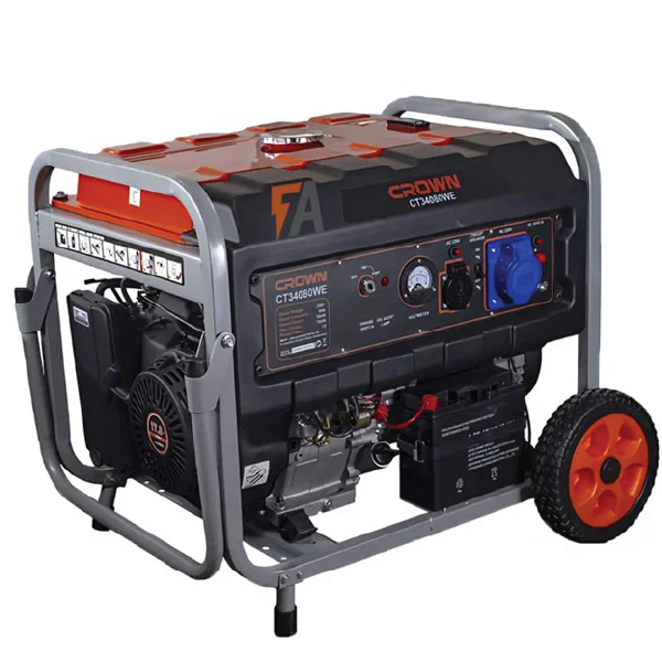 موتور برق بنزینی کرون 7.5 کیلووات مدل ct34080 استارتی تک فاز