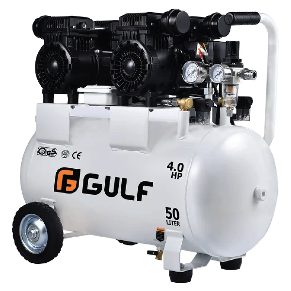 کمپرسور باد دو موتور گالف 50 لیتری مدل 5454 سایلنت