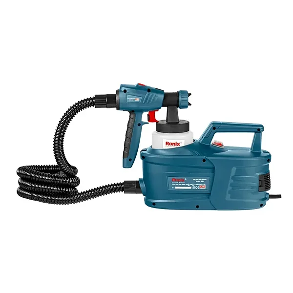 پیستوله برقی خرطومی HVLP رونیکس ۹۵۰ وات پایه‌دار مدل 1395