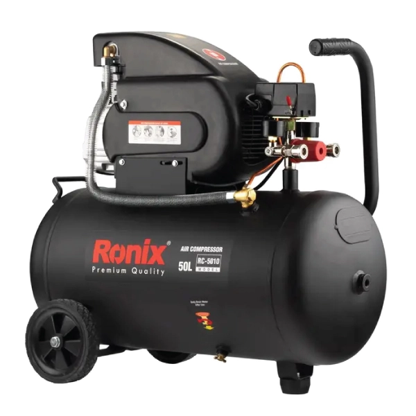 کمپرسور باد روغنی ۵۰ لیتری رونیکس ۲ اسب بخار ۸ بار مدل RC5010