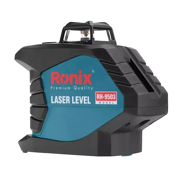 تراز لیزری 120+360 درجه نور قرمز رونیکس با لیزر خط عمودی و صفحه افقی مدل RH9503