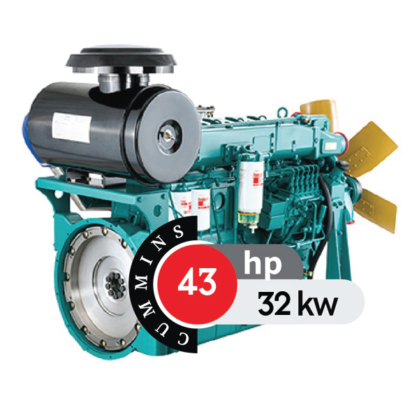 موتور دیزل کامینز چین 43 اسب بخار مدل 4B3.9-G1