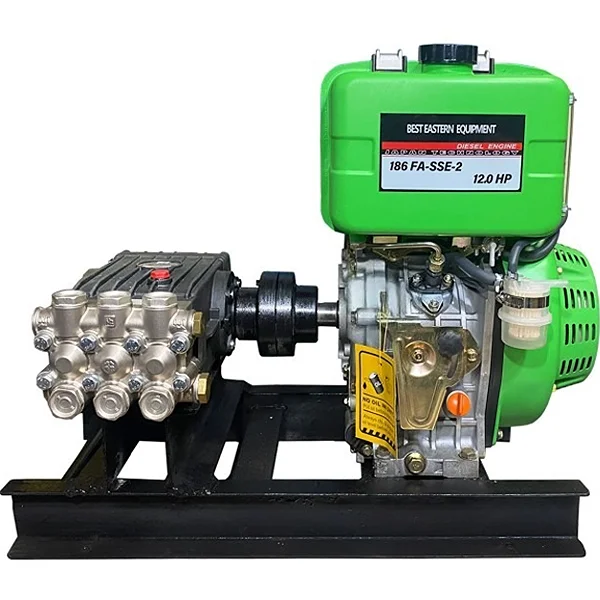 کارواش دیزلی سیار اینترپمپ ایتالیا مدل WS201  موتور ETQ 186FA-SS