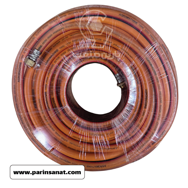 شیلنگ فشار قوی آگرو 5 لایه سایز 10 طول 50 یارد مدل HOSE105L