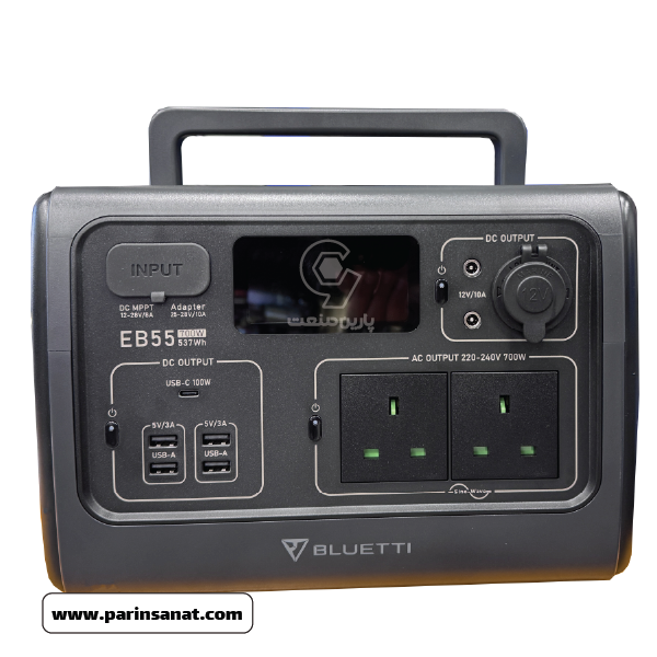 پاور استیشن بلوتی  537 وات ساعت اینورتر 700 وات EB55