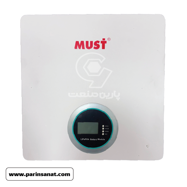 باتری لیتیوم فسفات آهن MUST با ظرفیت 5.12 کیلووات ساعت مدل LP16-24200
