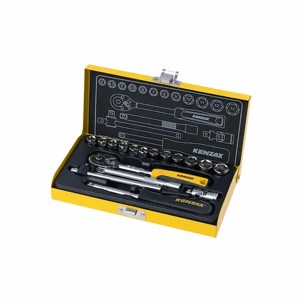 جعبه بکس 17 پارچهه کنزاکس 1/4 اینج مدل 9417