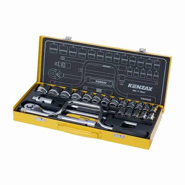 جعبه بکس 24 پارچهه کنزاکس 1/2 اینچ مدل 9424