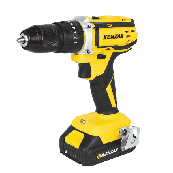 دریل پیچ گوشتی چکشی شارژی کنزاکس 18 ولت مدل 8118 دو باتری