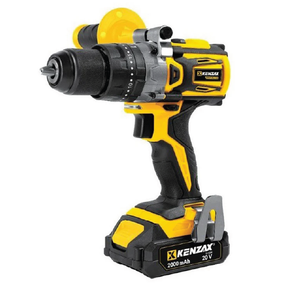 دریل پیچ گوشتی چکشی شارژی کنزاکس 20 ولت مدل 8861 موتور براشلس