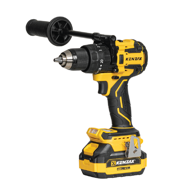 دریل پیچ گوشتی چکشی شارژی کنزاکس  20 ولت مدل 8898 موتور براشلس